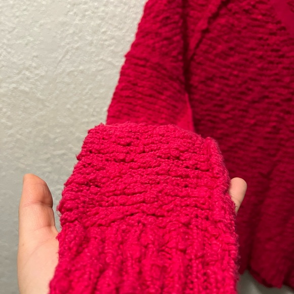 Free People Fuchsia Songbird Sweater - Picture 5 of 6
